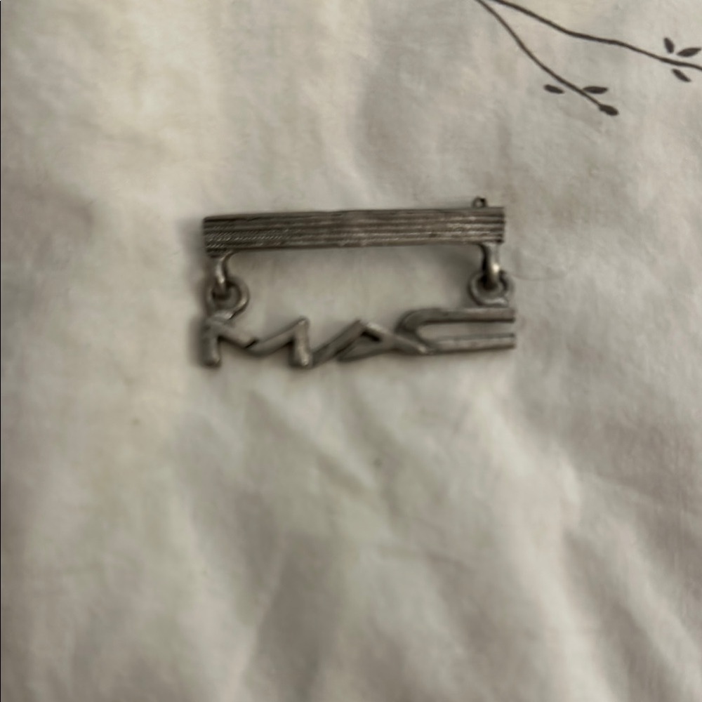 Vintage Silver MAC Employee Logo Pin